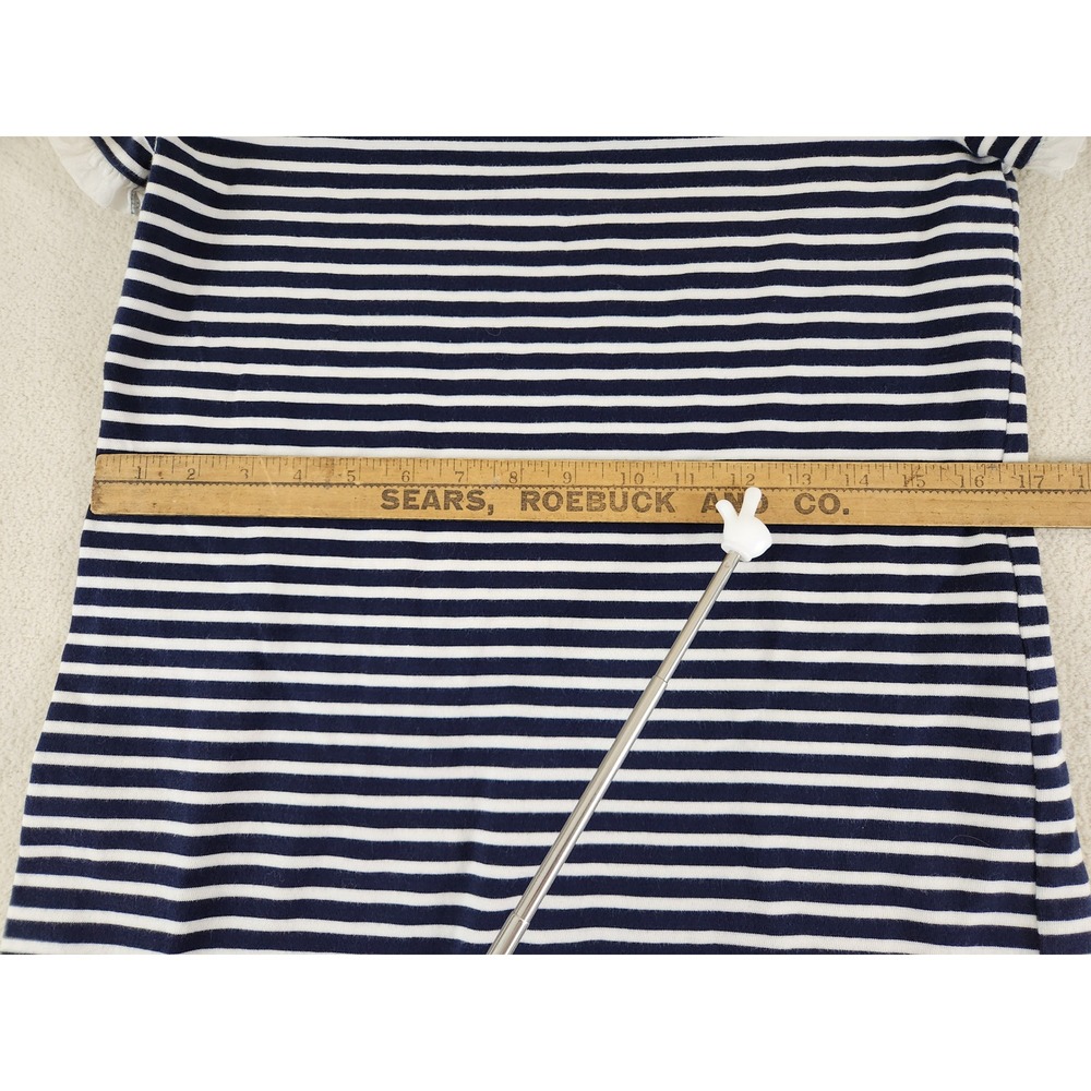 Womens J. Crew Breton Classic Straight T-shirt Dress with Ruffled Sleeves Size S - Picture 5 of 6